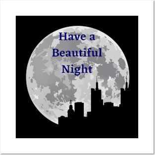 Have a Beautiful Night Silhouette Scene Posters and Art